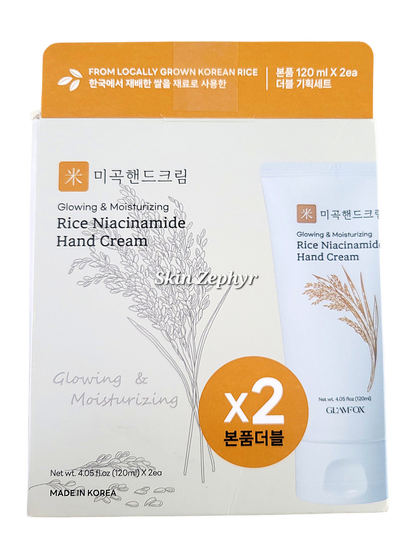 Glamfox Rice Niacinamide Hand Cream Set