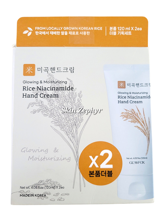 Glamfox Rice Niacinamide Hand Cream Set