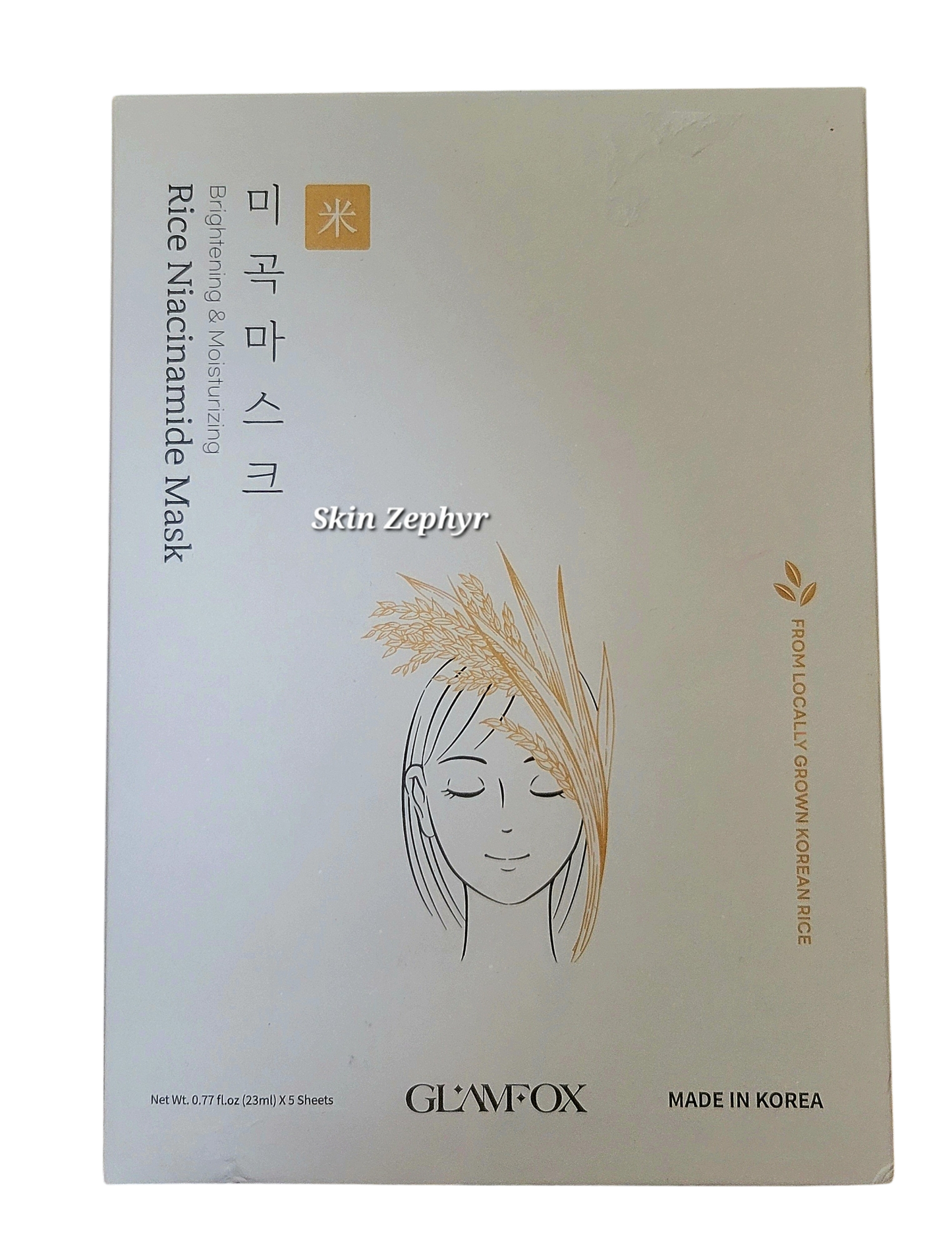 Glamfox Rice Niacinamide Masks