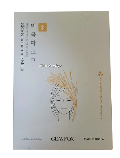 Glamfox Rice Niacinamide Masks