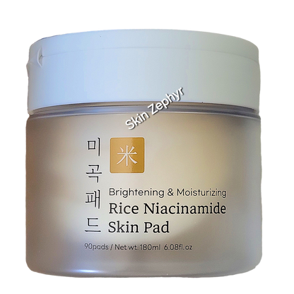Glamfox Brightening and Moisturizing Rice Niacinamide Skin Pad