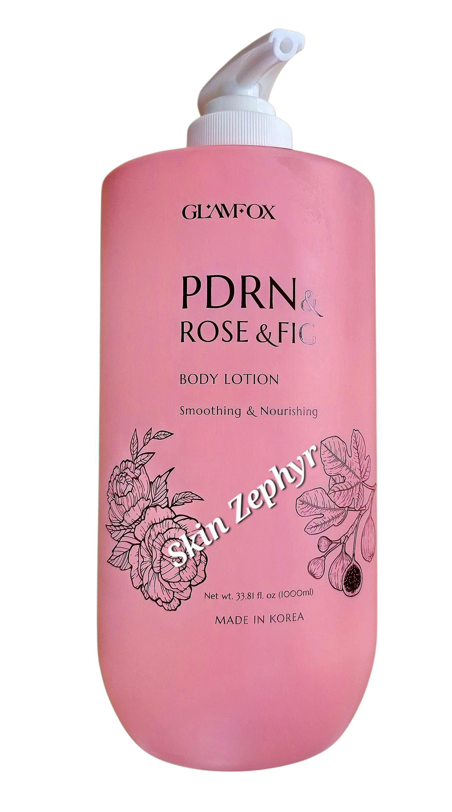 Glamfox PDRN And Rose And Fig Smoothing And Nourishing Body Lotion