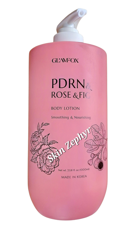 Glamfox PDRN And Rose And Fig Smoothing And Nourishing Body Lotion