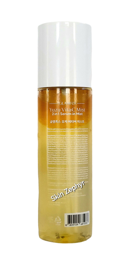 Glamfox Yuzu VitaC Mist: 2-in-1 Serum Mist