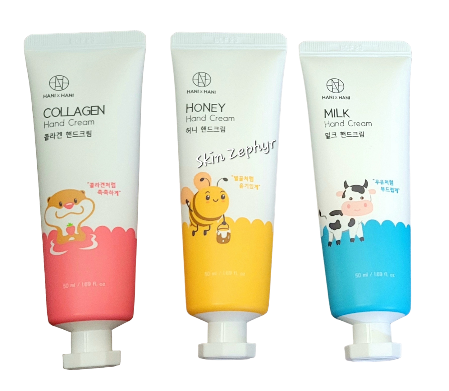 Hani x Hani Moisture Hand Cream Set (Collagen, Honey and Milk)