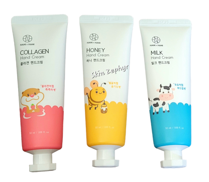 Hani x Hani Moisture Hand Cream Set (Collagen, Honey and Milk)