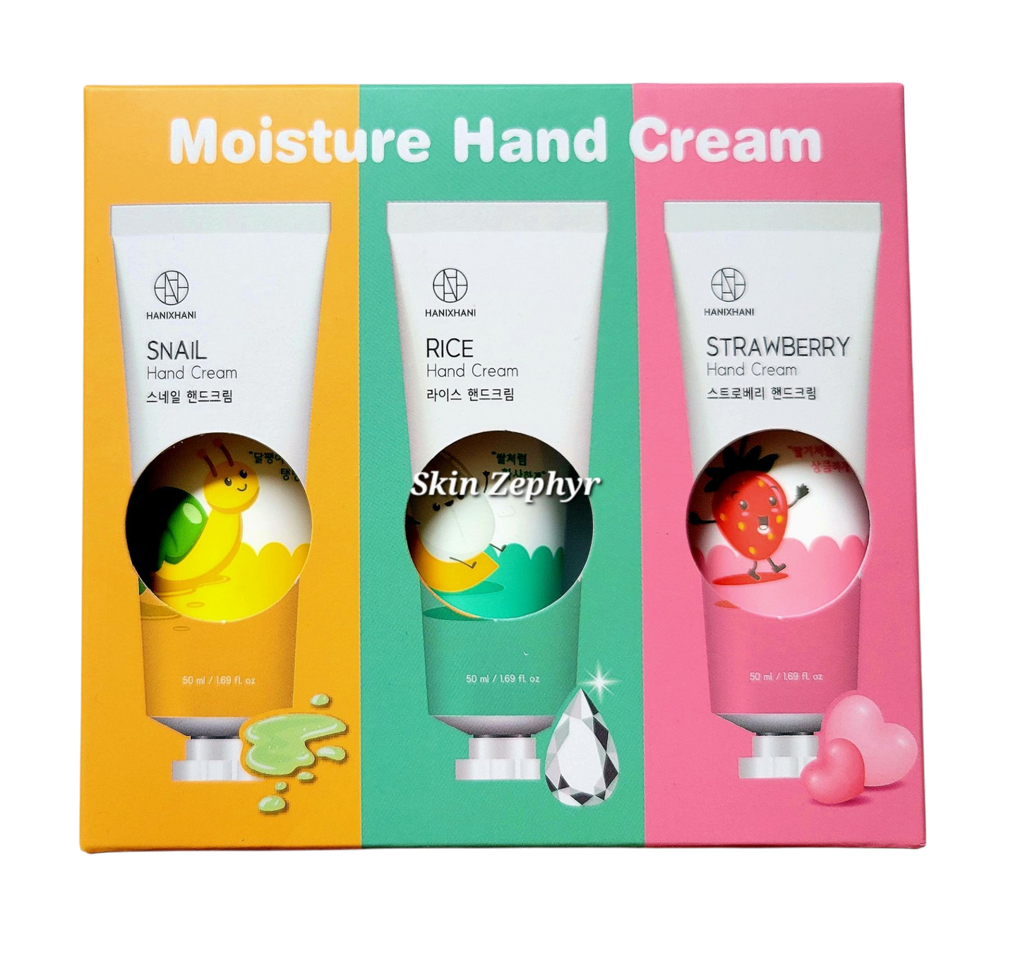 Hani x Hani Hand Cream Set (Snail, Rice and Strawberry)