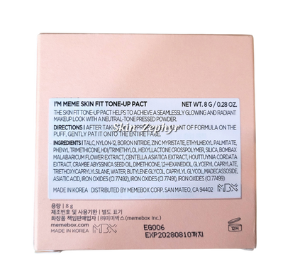 I'm Meme Skin Fit Tone Up Pact