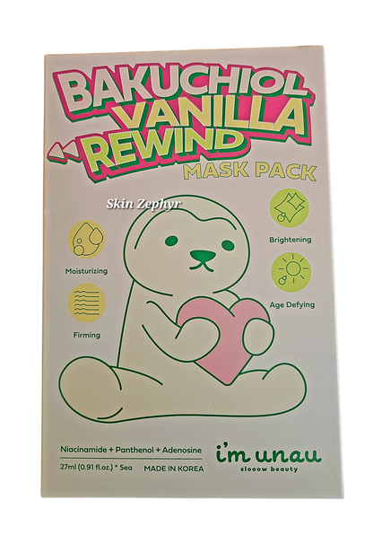I'm Unau/I'm Now Bakuchiol Vanilla Rewind Mask Pack