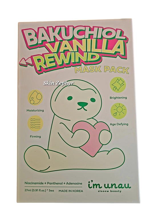 I'm Unau/I'm Now Bakuchiol Vanilla Rewind Mask Pack