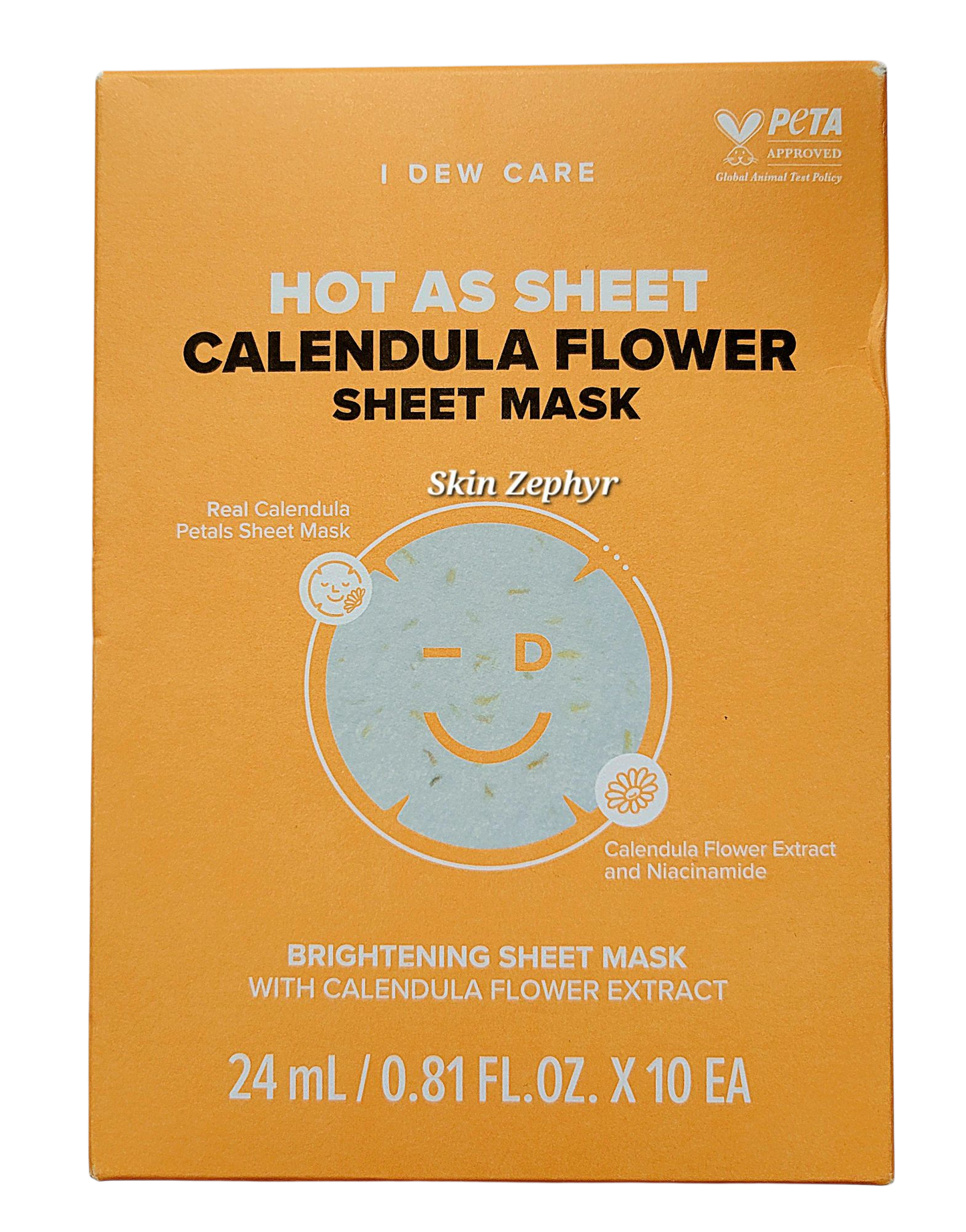 I Dew Care Hot As Sheet Calendula Flower Sheet Mask Set