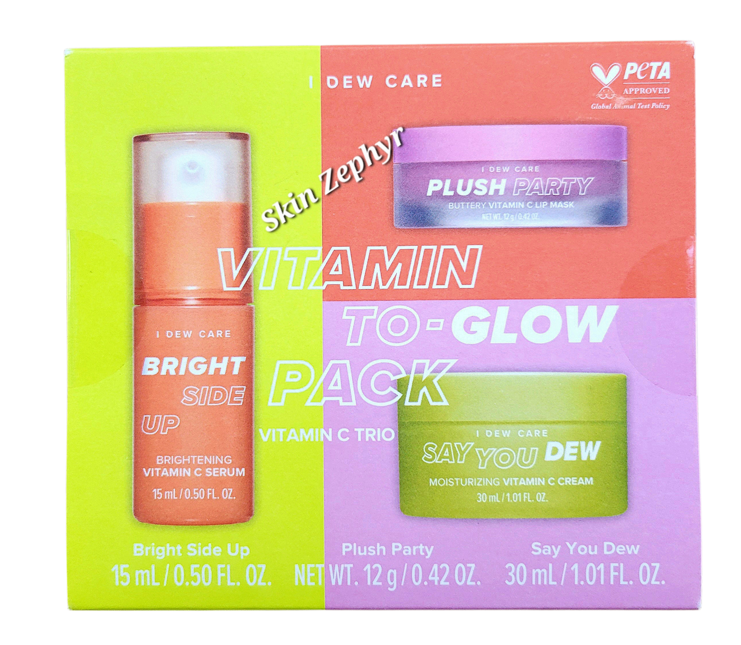 I Dew Care Vitamin To-Glow Pack - Lip mask+ Moisturizer+ Serum