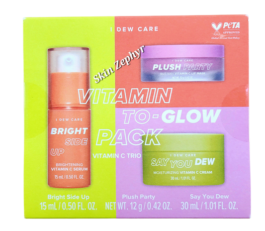 I Dew Care Vitamin To-Glow Pack - Lip mask+ Moisturizer+ Serum