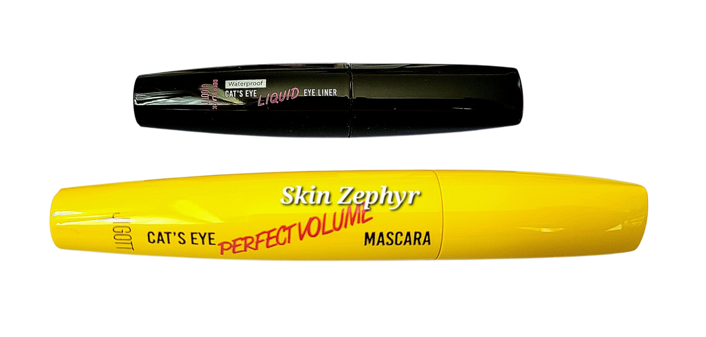 Jigott Cat's Eye Mascara and Eyeliner Set