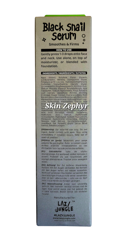 Lazy Jungle Black Snail Serum