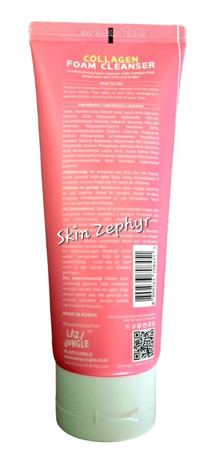 Lazy Jungle Collagen Foam Cleanser