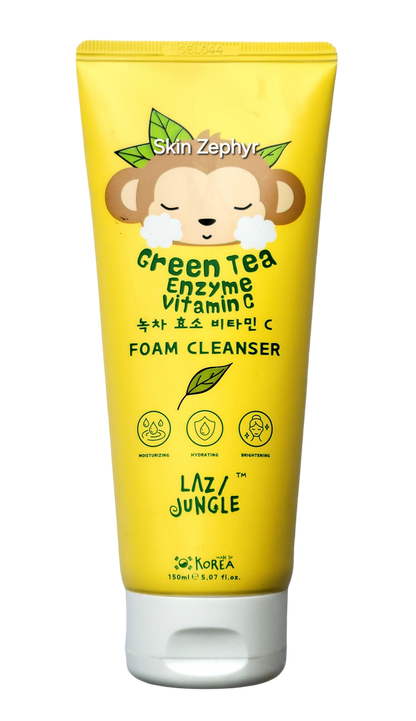 Lazy jungle Green Tea Enzyme Vitamin C Foam Cleanser