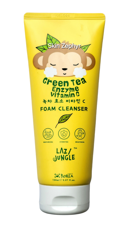 Lazy jungle Green Tea Enzyme Vitamin C Foam Cleanser