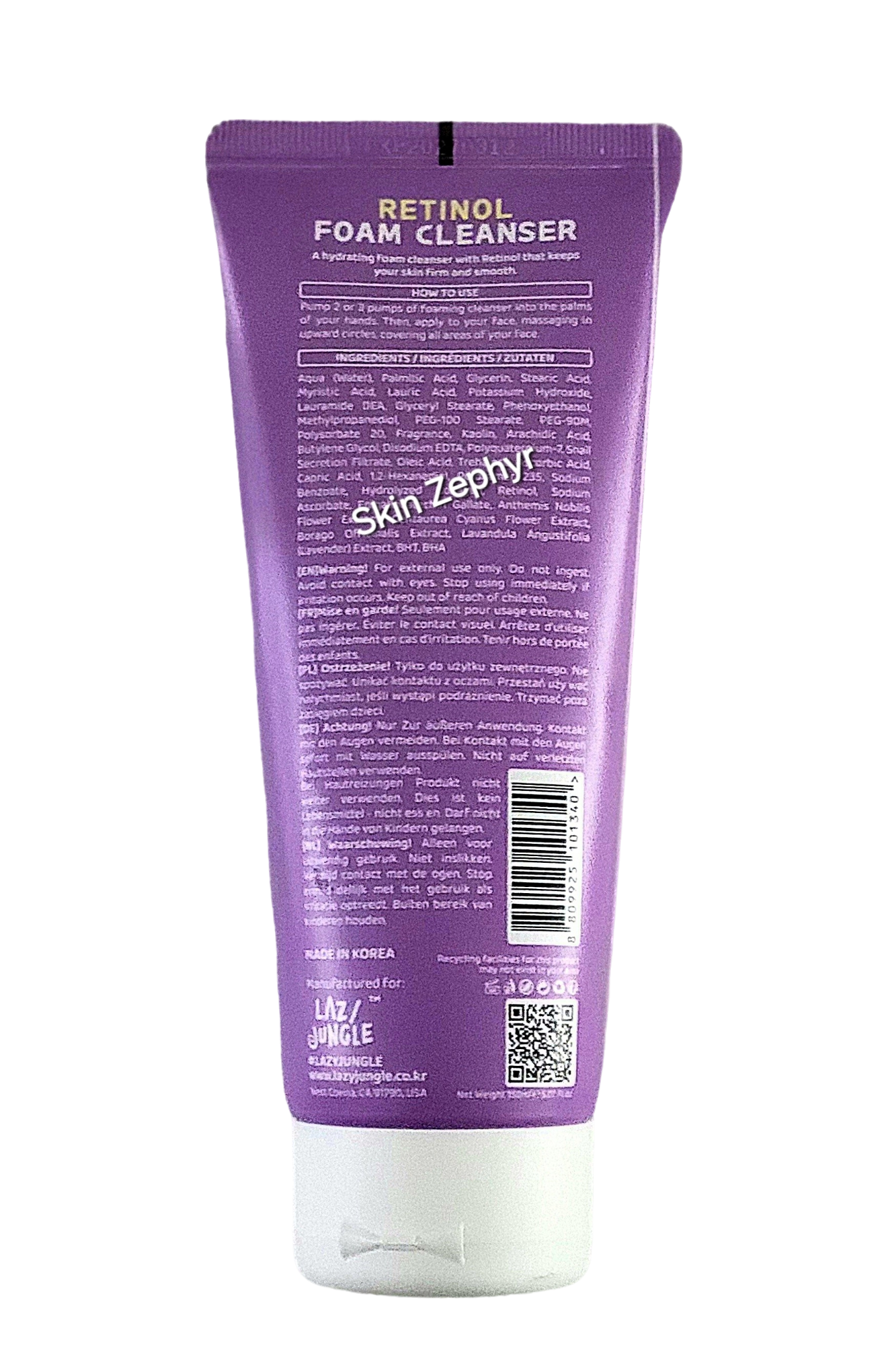 Lazy Jungle Retinol Foam Cleanser