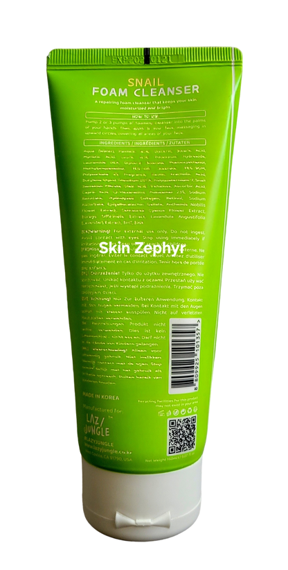 Lazy Jungle Snail Foam Cleanser