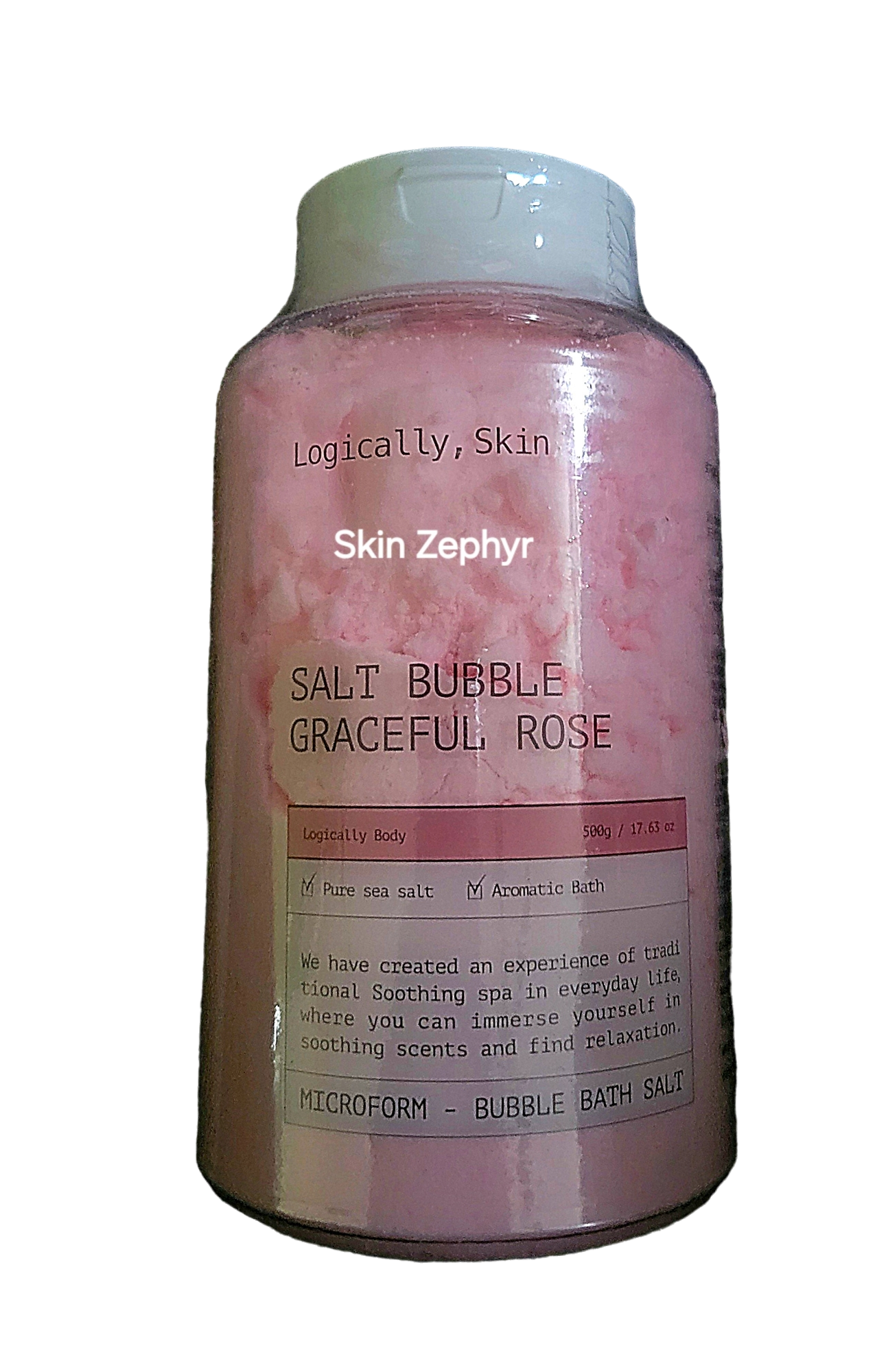 Logically, Skin Salt Bubble Graceful Rose
