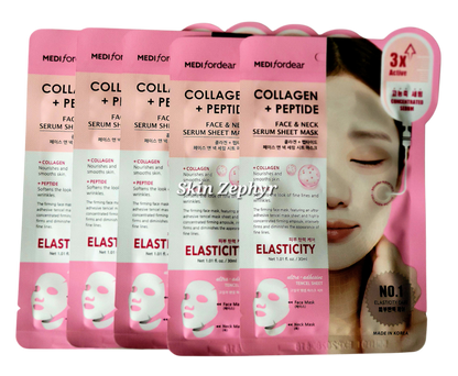 Medifordear Collagen + Peptide Face & Neck Serum Sheet Mask