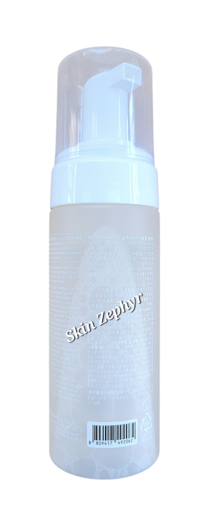 Medifordear Rice + Glutathione Bubble Foam Cleanser