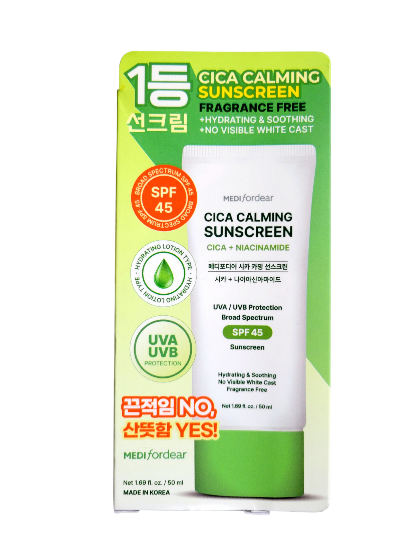 Medifordear Cica Calming Sunscreen SPF 45
