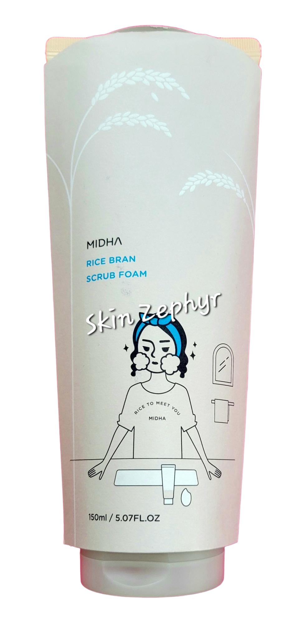 Midha Rice Bran Scrub Foam
