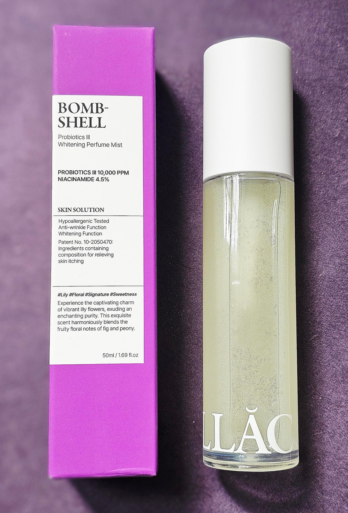 MILLAC Probiotics III Whitening Perfume Body Mist Bombshell 50ml
