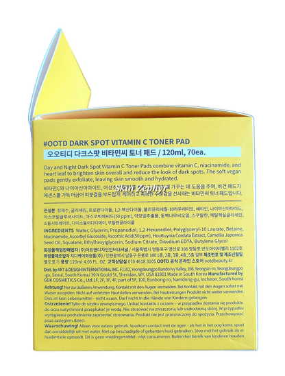 OOTD Dark Spot Vitamin C Toner Pad