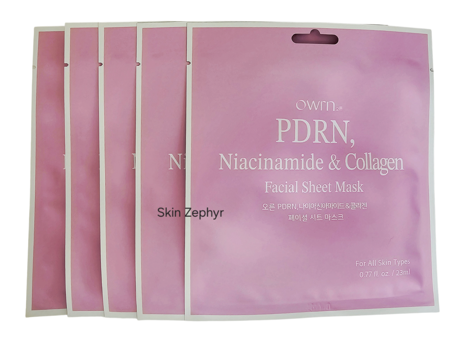 OWRN PDRN, Niacinamide and Collagen Sheet Masks