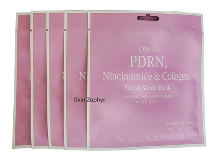 OWRN PDRN, Niacinamide and Collagen Sheet Masks