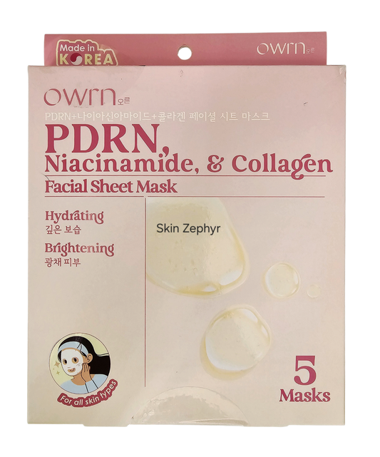 OWRN PDRN, Niacinamide and Collagen Sheet Masks