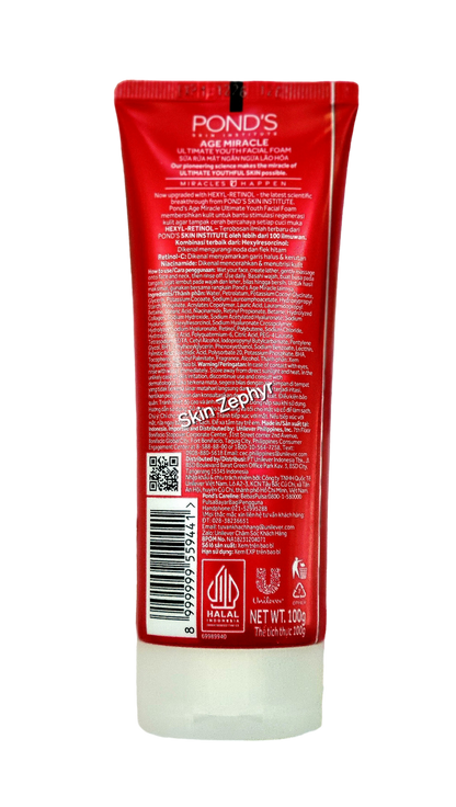 Pond's Age Miracle Ultimate Youth Hexyl-Retinol Facial Foam