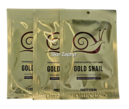 Prettyskin Premium Essential Sheet Mask Gold Snail