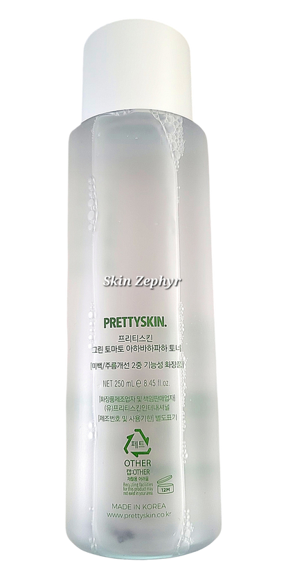 Prettyskin Green Tomato AHA BHA PHA Toner