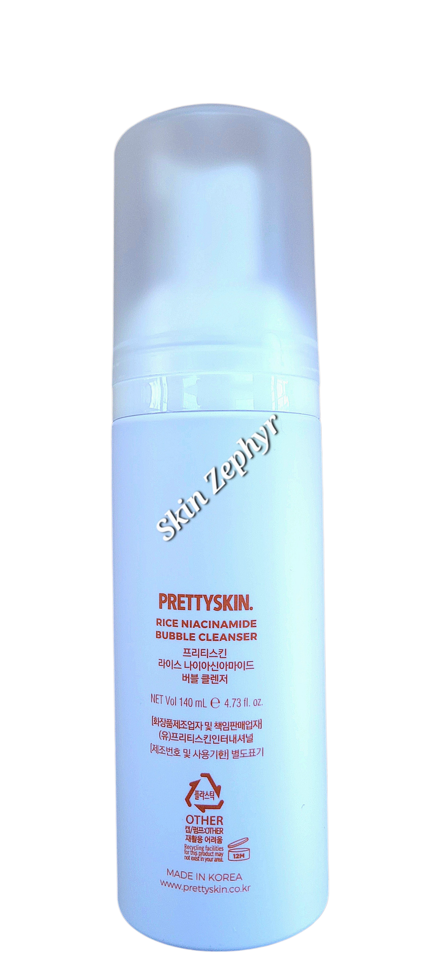 Prettyskin Rice Niacinamide Bubble Cleanser
