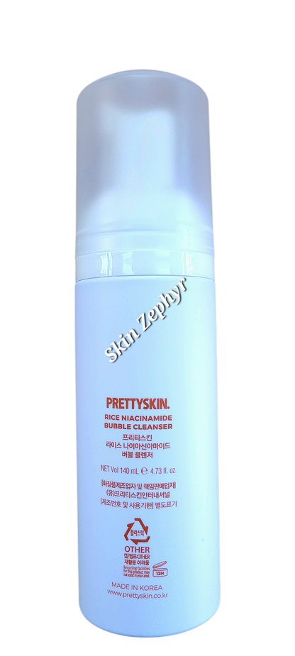 Prettyskin Rice Niacinamide Bubble Cleanser
