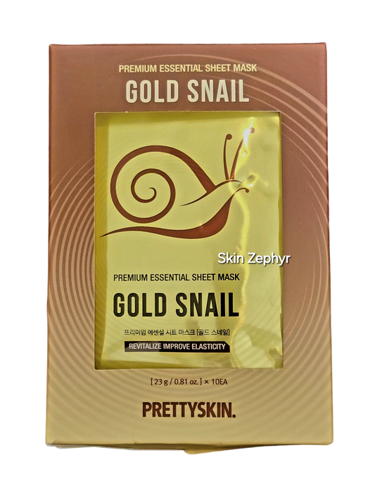 Prettyskin Premium Essential Sheet Mask Gold Snail