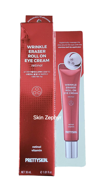 Prettyskin Wrinkle Eraser Roll On Eye Cream: Retinol