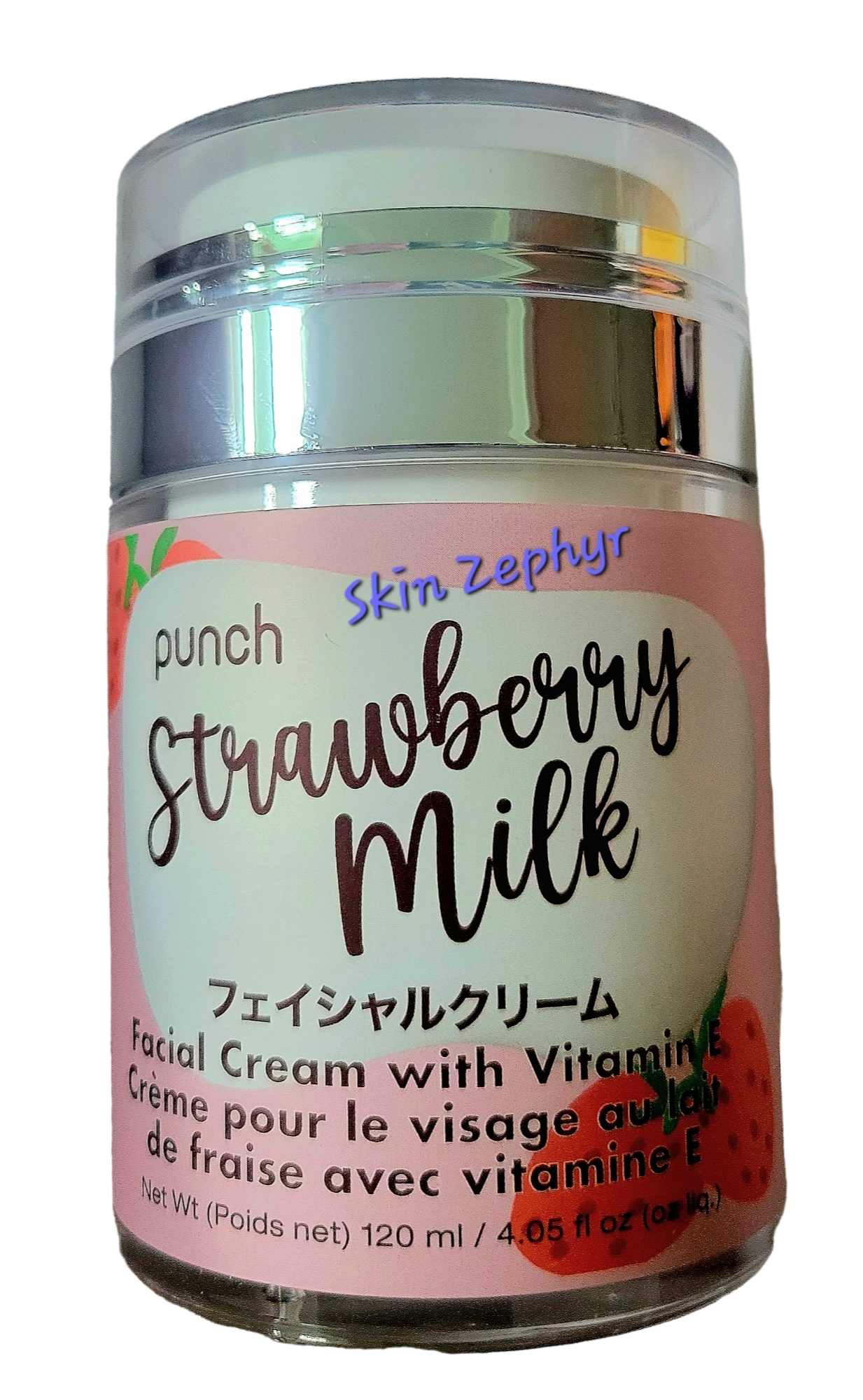 Punch Strawberry Milk Facial Cream with Vitamin E