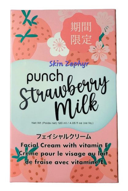 Punch Strawberry Milk Facial Cream with Vitamin E
