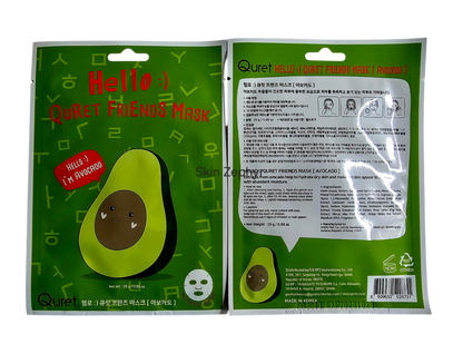 Quret Hello! Friends Mask: Avocado