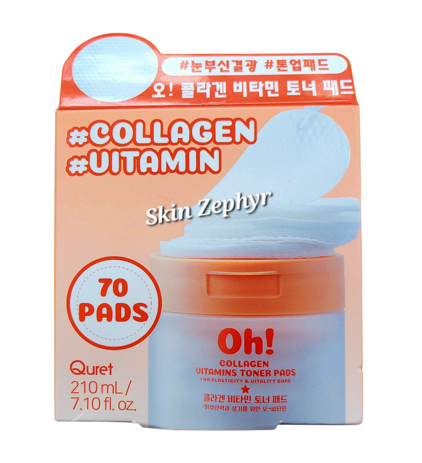 Quret Oh! Collagen Vitamins Toner Pads
