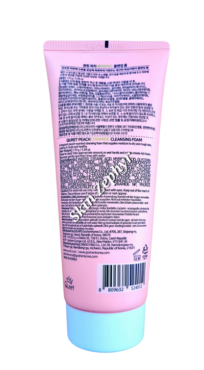 Quret Peach Ceramide Cleansing Foam