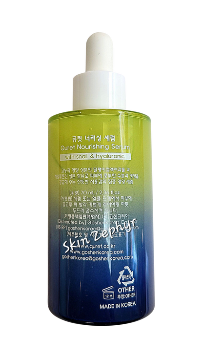 Quret Nourishing Serum with Snail and Hyaluronic Acid (Bonus Size)