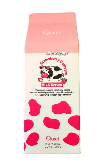 Quret Strawberry Collagen Milk Serum