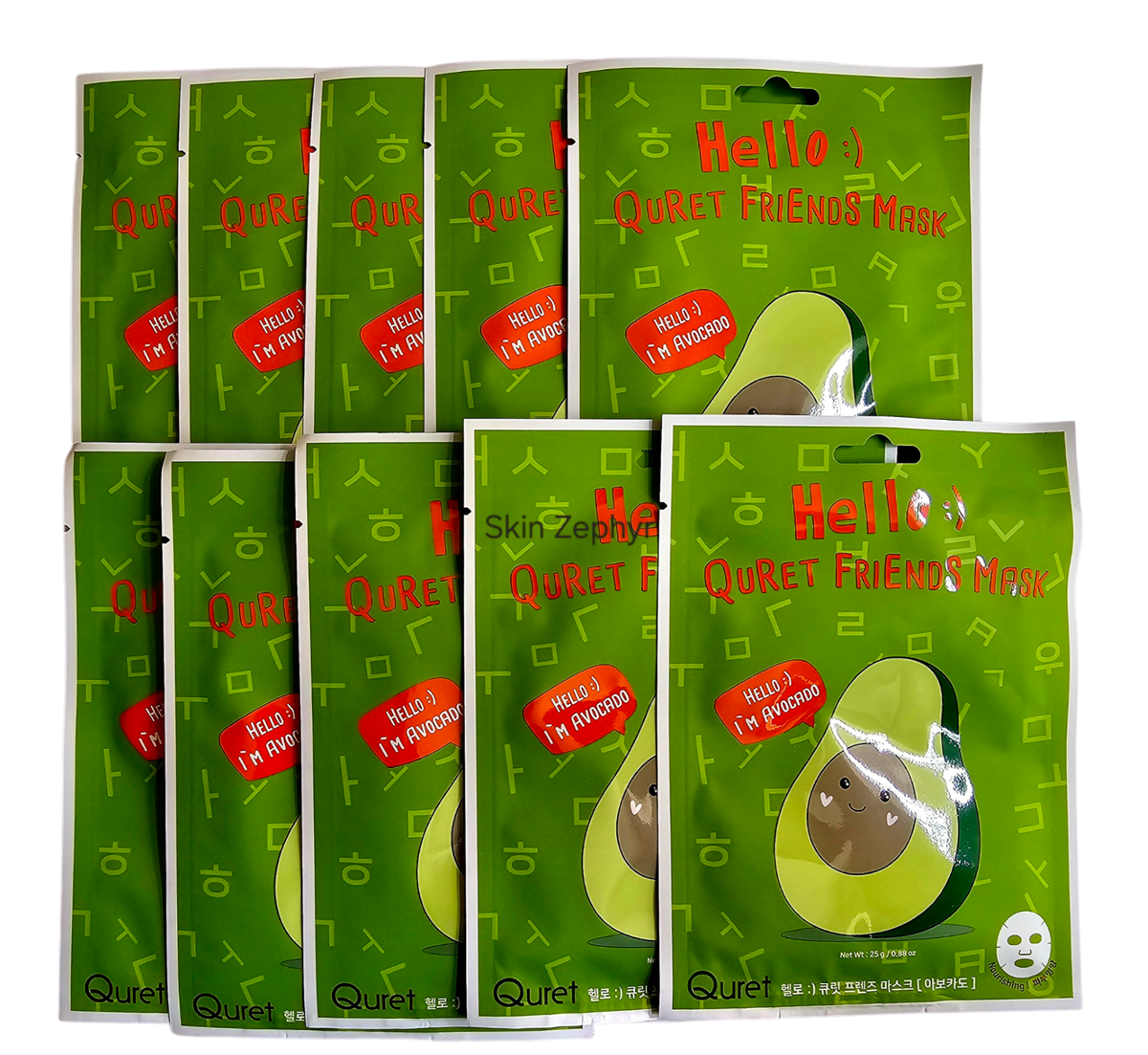 Quret Hello! Friends Mask: Avocado