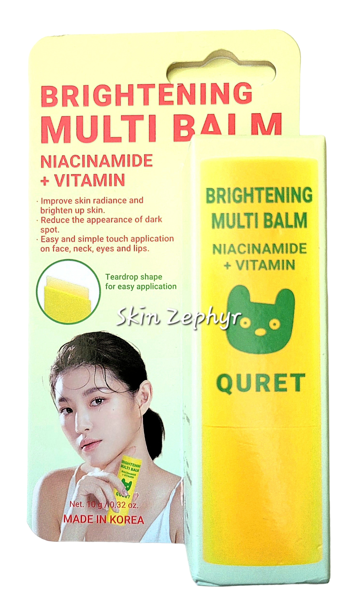 Quret Brightening Multi-Balm with Niacinamide and Vitamins